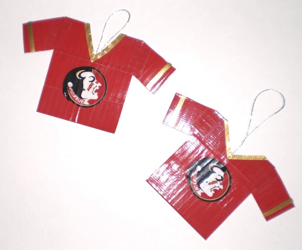 Duct tape christmas bag